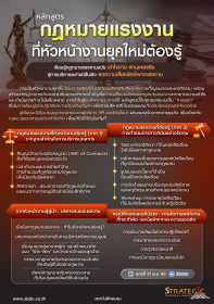 กฎหมายแรงงาน ที่หัวหน้างานยุคใหม่ต้องรู้